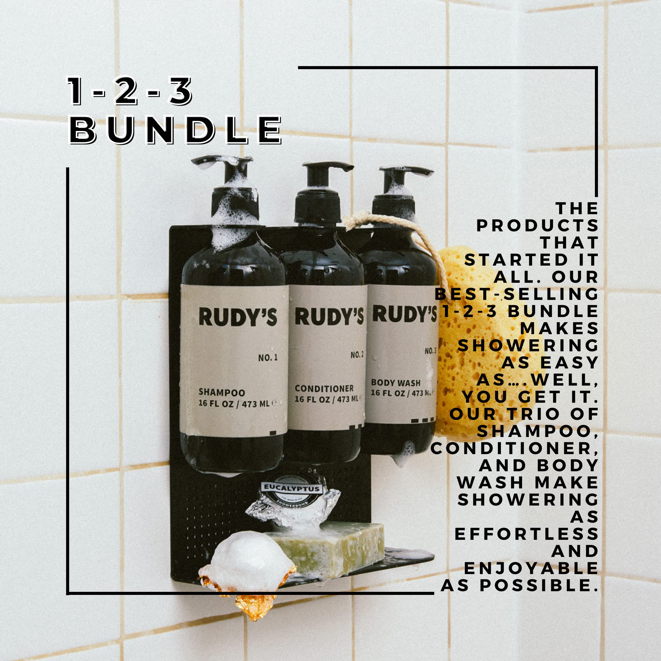 Rudy's No. 3 Gel Douche - parfum signature agrumes