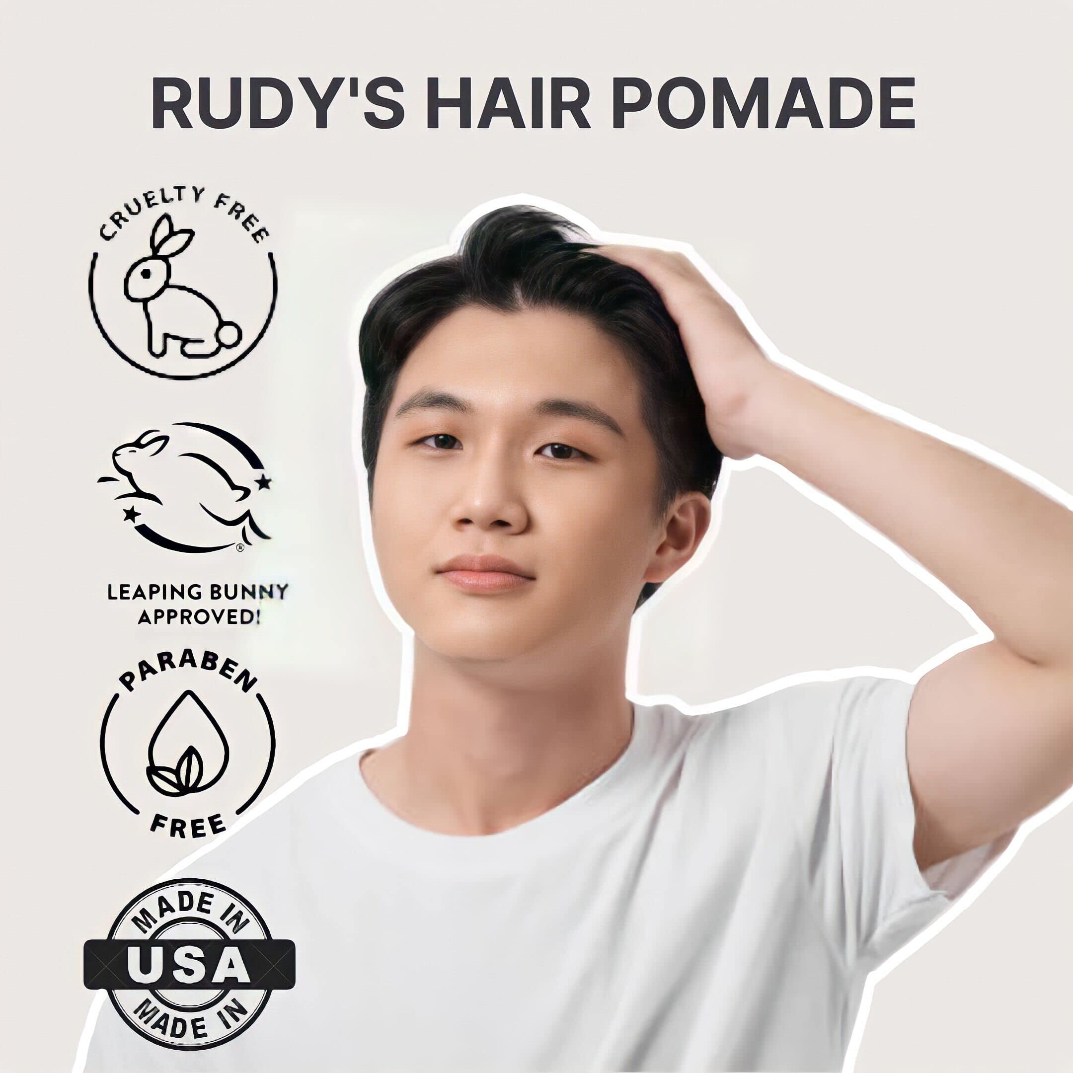 Rudy's Pâte Argileuse Coiffante, tenue ferme qui résiste à la journée.