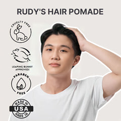 Rudy's Pâte Argileuse Coiffante, tenue ferme qui résiste à la journée.