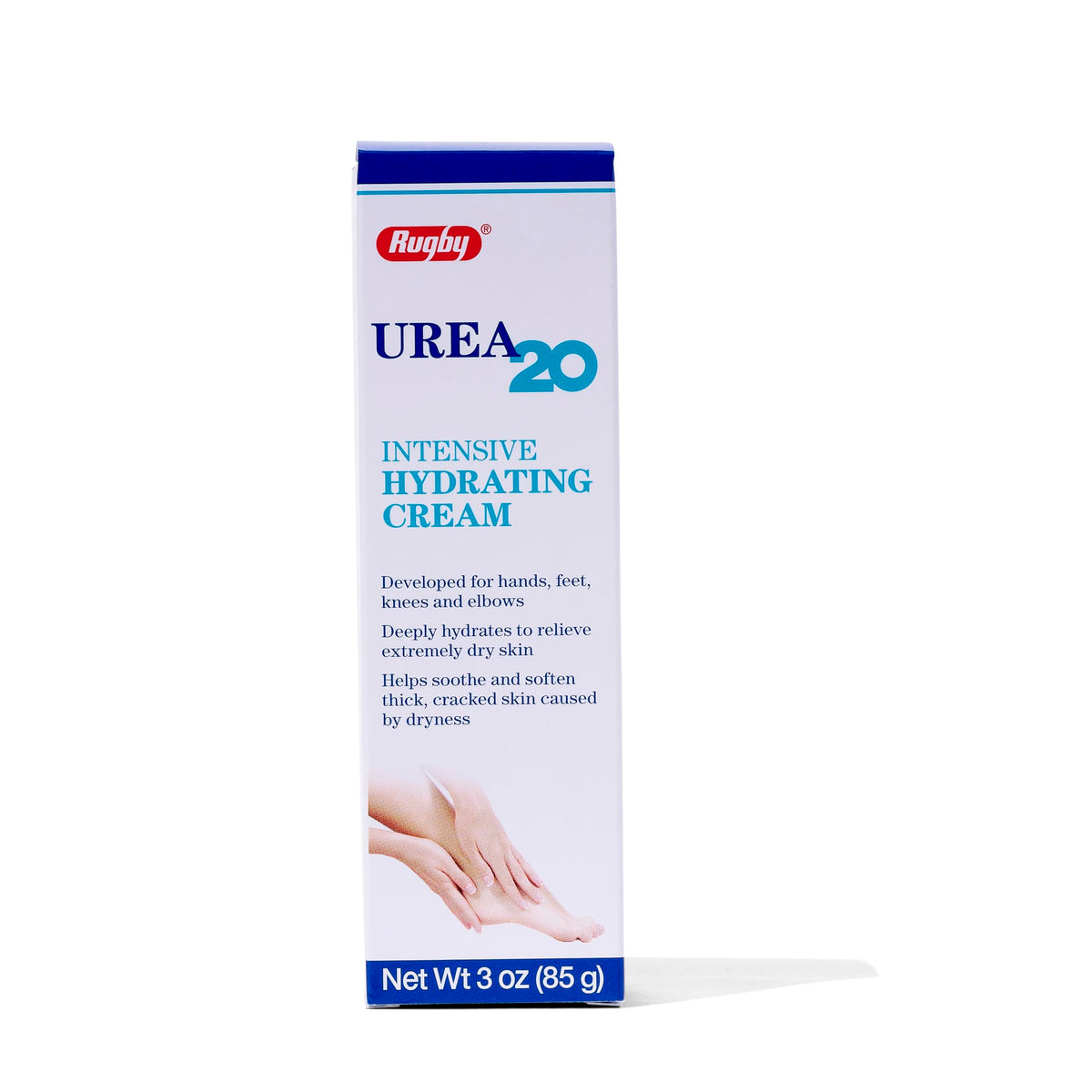 Rugby Urea 20% flacon crème hydratante pour peaux sèches et sensibles
