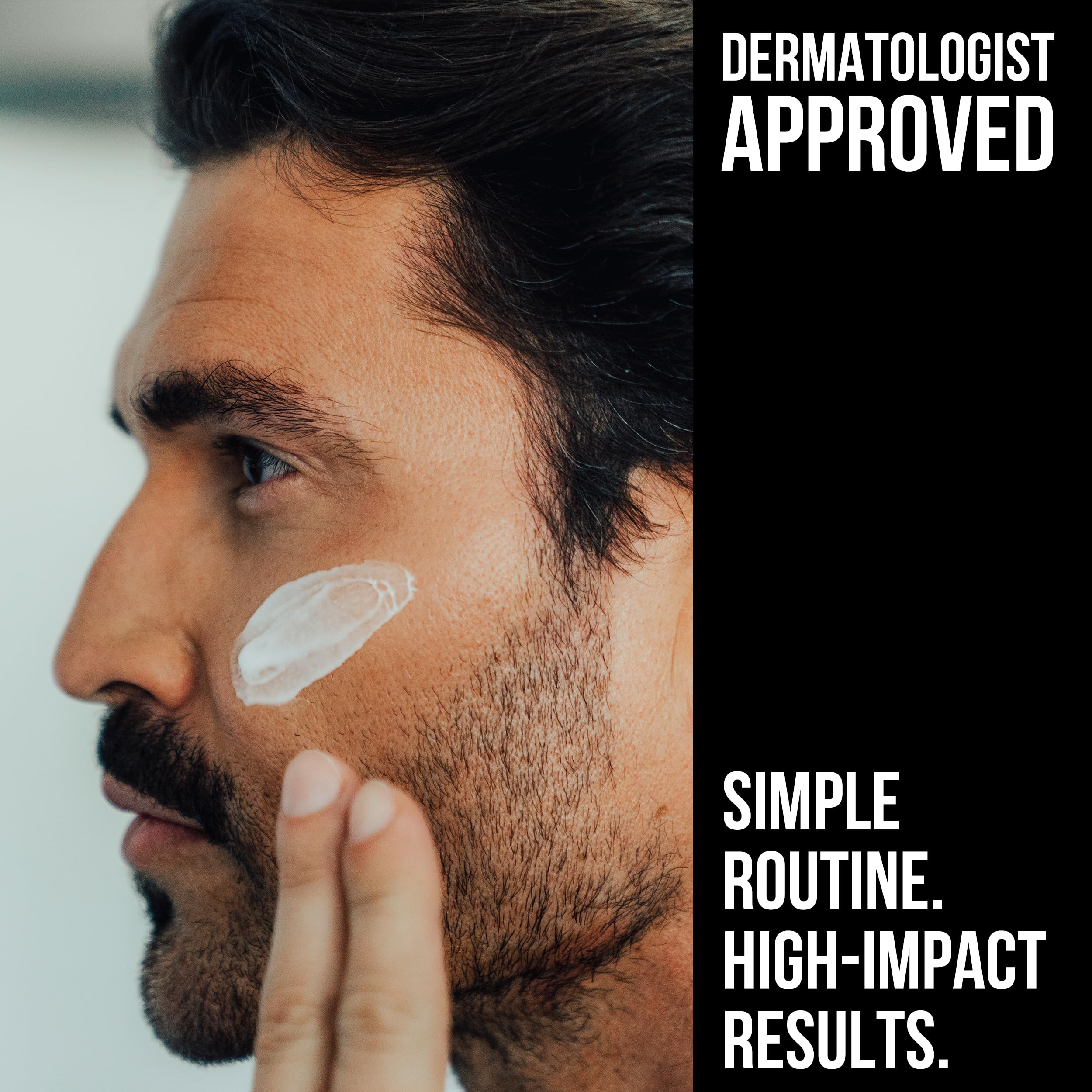 Formule sans parfum adaptée aux peaux sensibles du visage masculin.