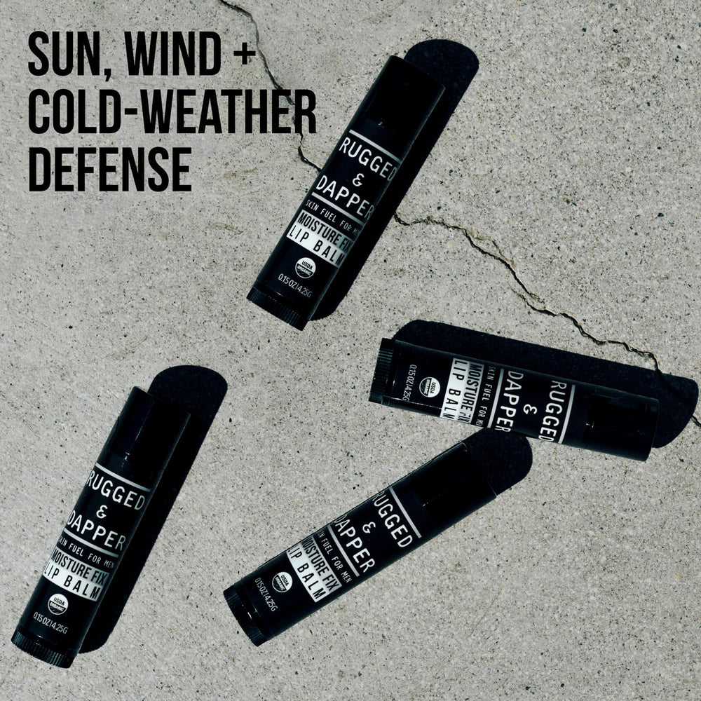 RUGGED & DAPPER Baume lèvres homme – fabrication États‑Unis en petites séries.