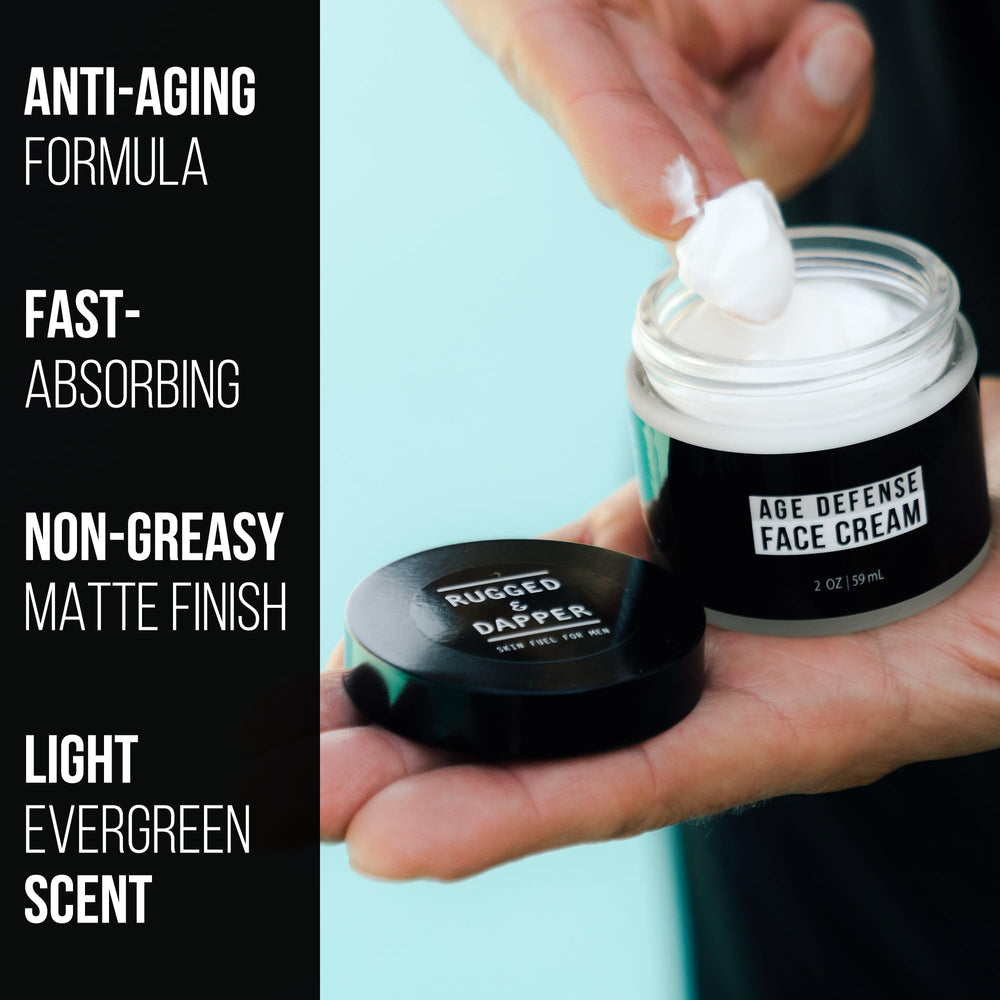 RUGGED & DAPPER Crème Visage – texture-crème-lisse, absorption rapide