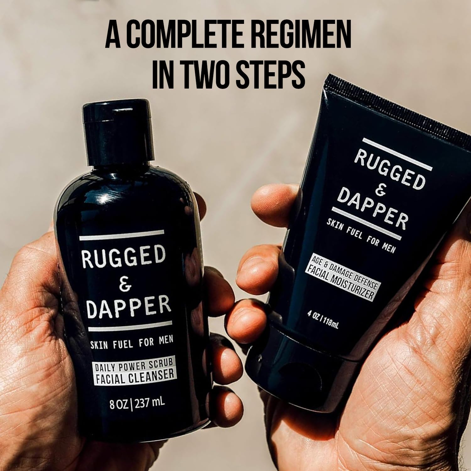 RUGGED & DAPPER ensemble idéal pour la routine visage des hommes modernes.