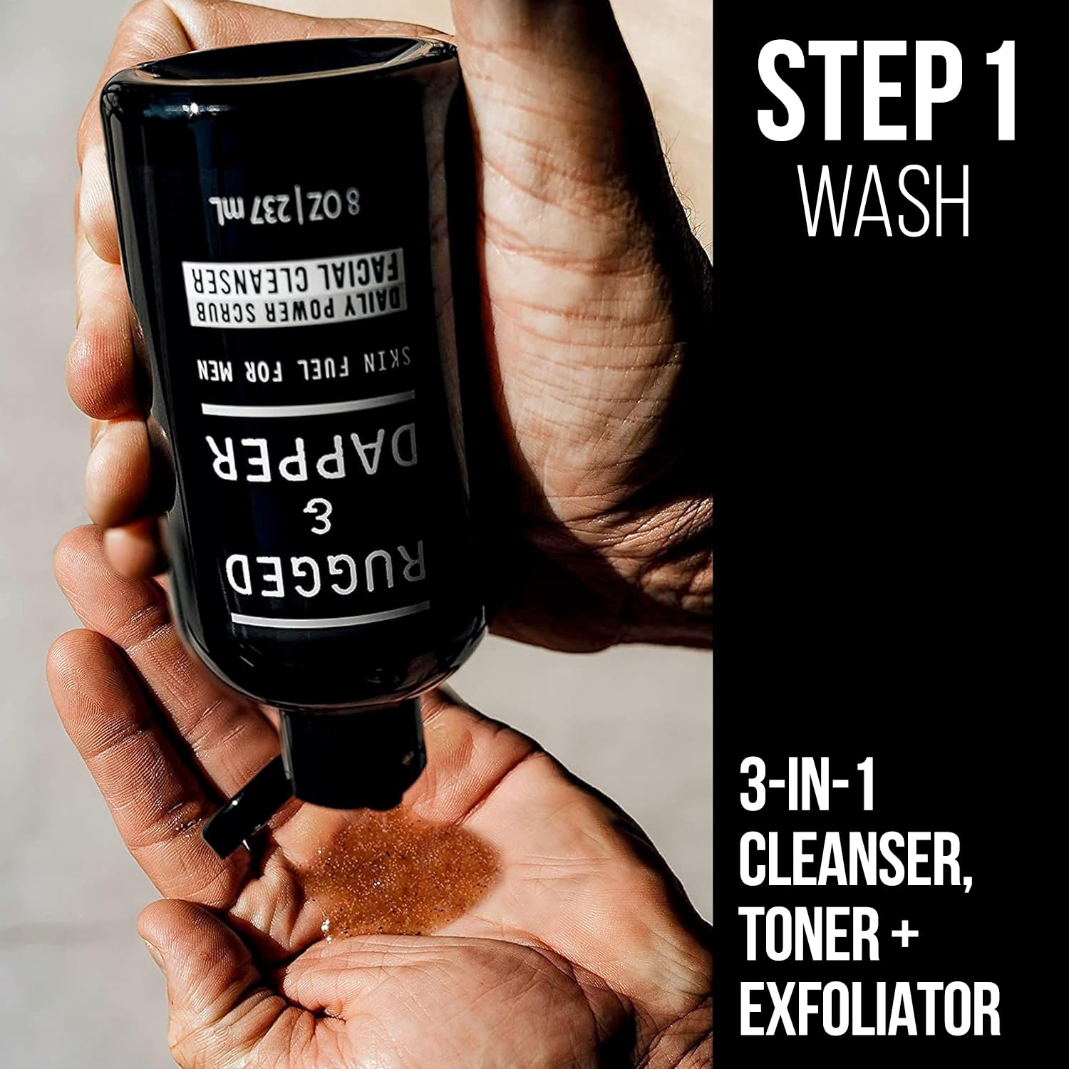 RUGGED & DAPPER hydratant anti‑âge, défense et hydratation durable pour homme.