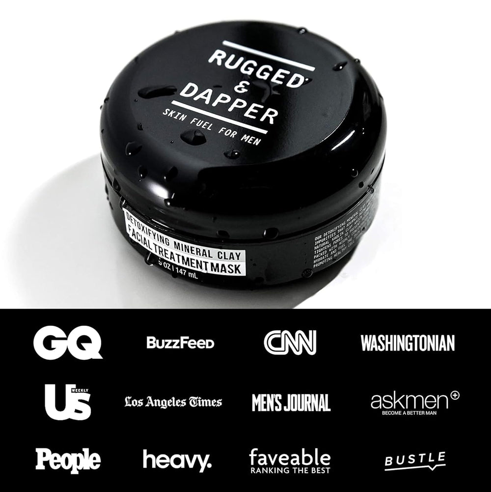 Rugged & Dapper masque visage peau plus lisse après l’utilisation.
