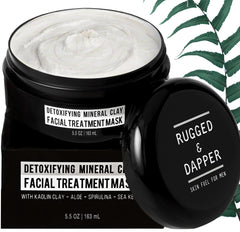 Rugged & Dapper masque visage purifiant les pores, détox naturelle.