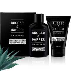 RUGGED & DAPPER nettoyant visage quotidien pour une peau propre et fraîche.