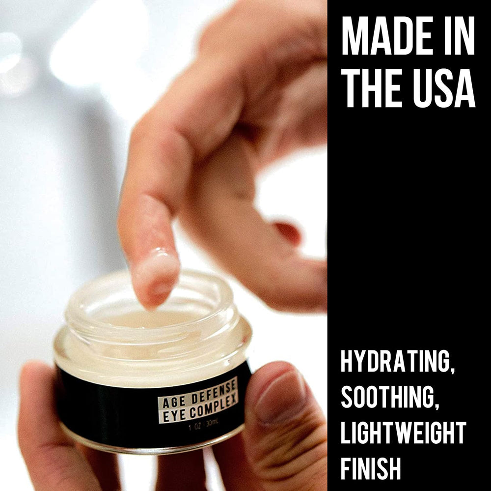 Rugged & DAPPER, routine matinale pour les yeux, apporte fraîcheur et confort.