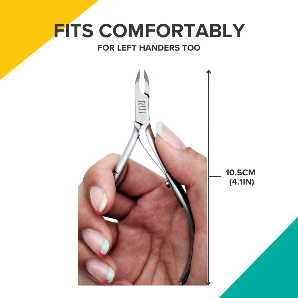 Rui Smiths pinces-cuticule angle precis pour une coupe contrôlée.