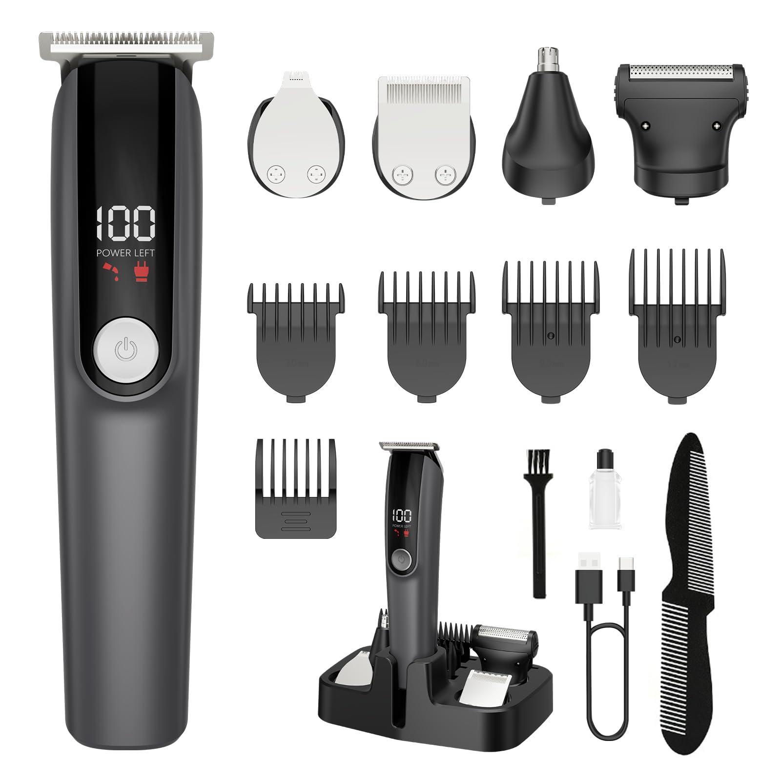 Kit ruibo-barbe 5-en-1 pour un look net et précis.