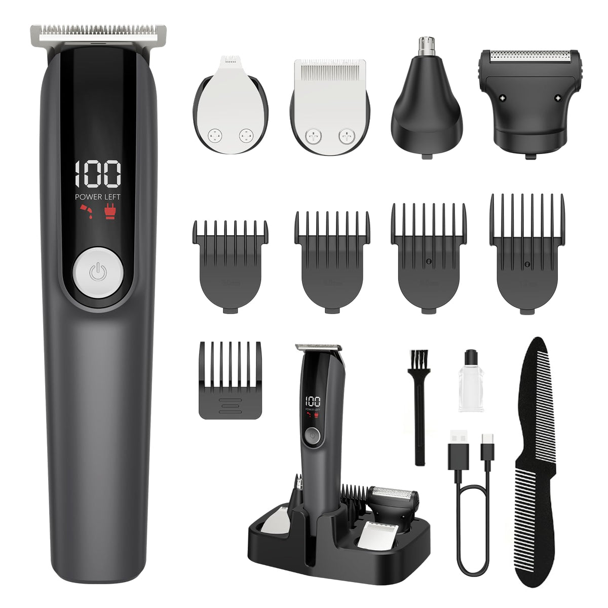 Kit ruibo-barbe 5-en-1 pour un look net et précis.