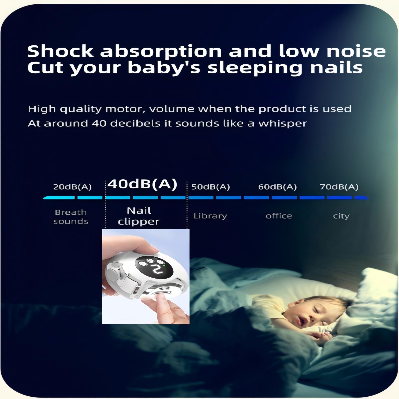 Stockage automatique des débris des ongles pour plus de propreté.