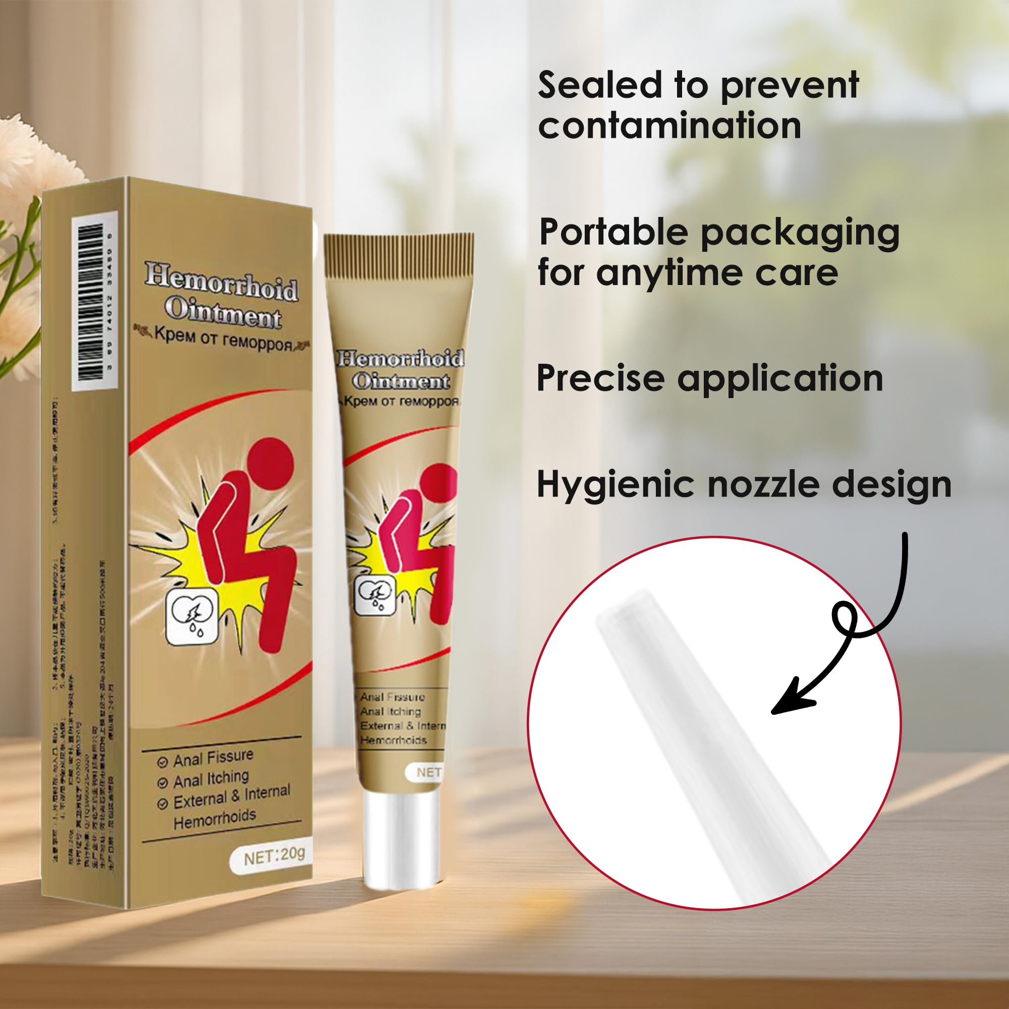 Rulinal fast-absorbing non-greasy formula delivers quick comfort.