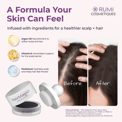 Compact HairMagic+ avec miroir intégré pour retouches.
