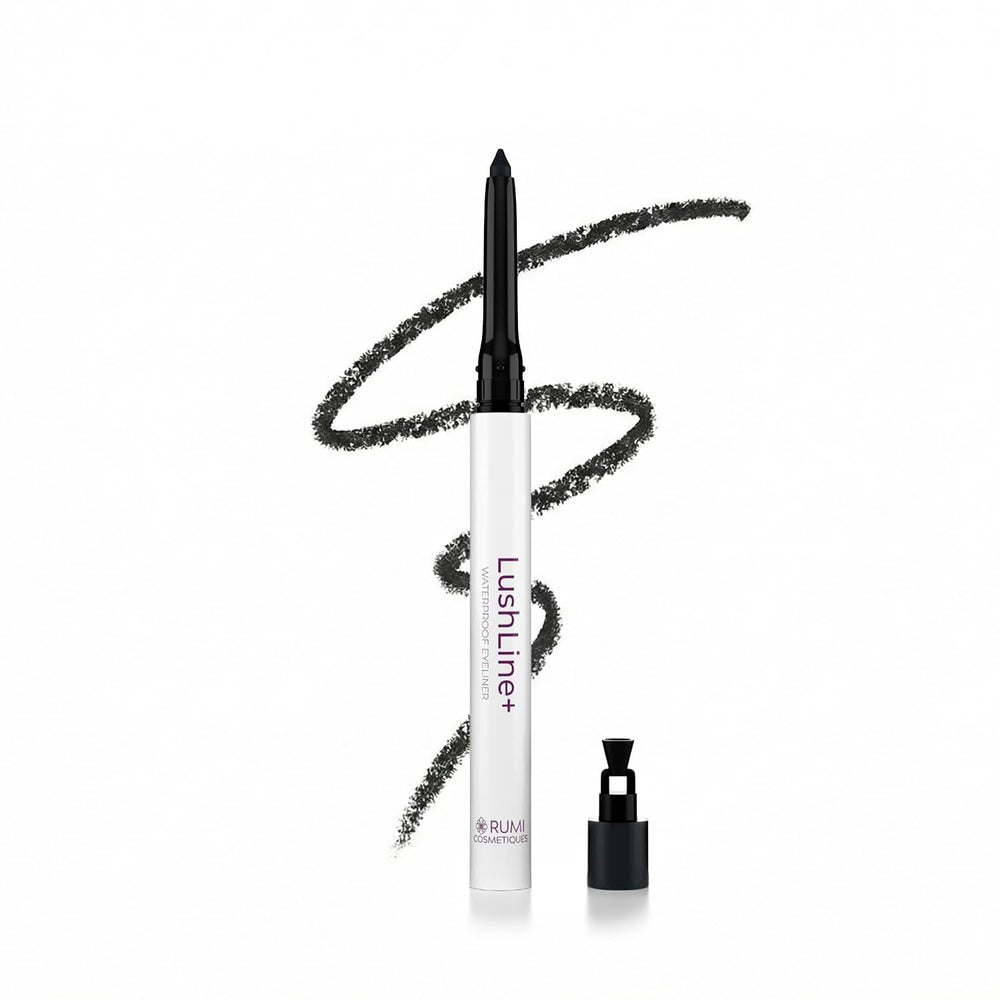 Rumi Cosmetiques LushLine+ crayon yeux étanche offrant un trait durable.