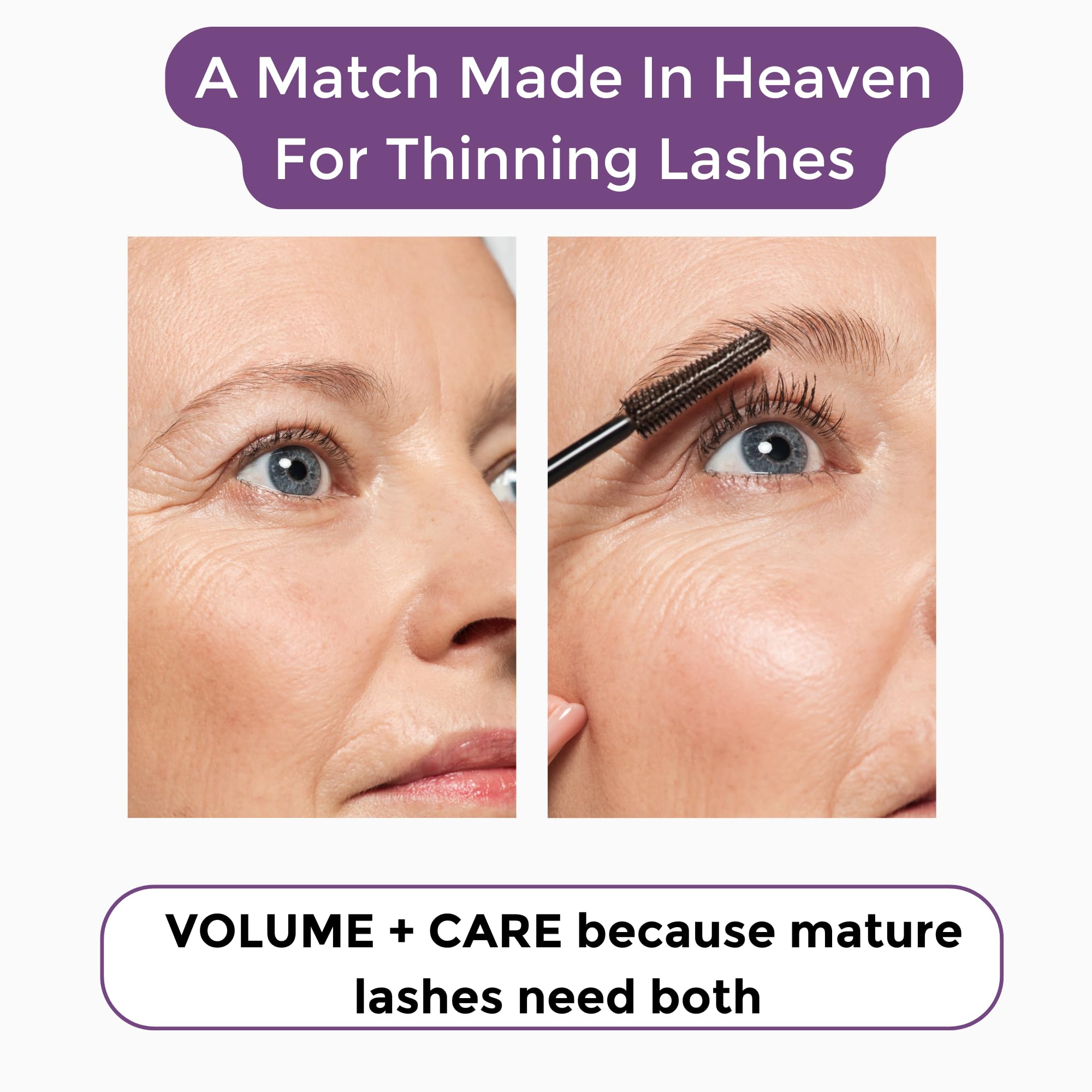 Rumi Cosmetiques VolumeCare+ Mascara pour usage quotidien facile.