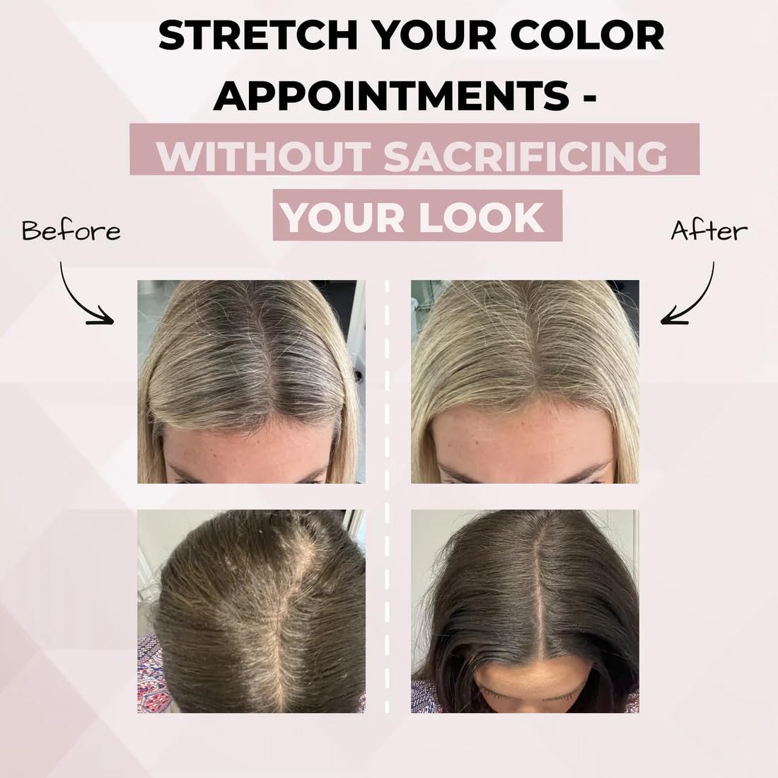 Rumi HairMagic+ huile d'argan et vitamine E pour nourrir le cuir chevelu lors de l'application.