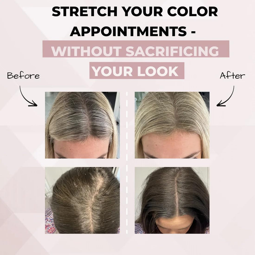 Rumi HairMagic+ huile d'argan et vitamine E pour nourrir le cuir chevelu lors de l'application.