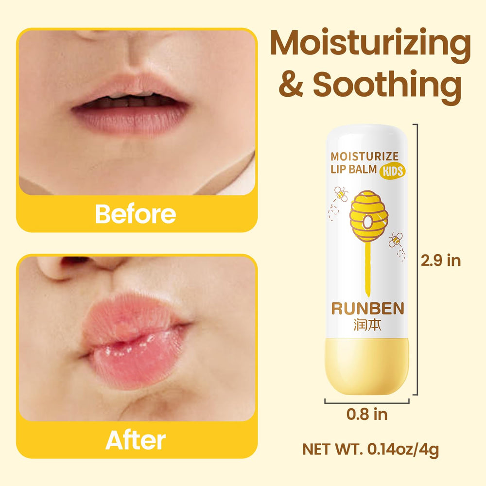 RUNBEN extraits de miel nourrissants, mise en avant des ingrédients naturels.