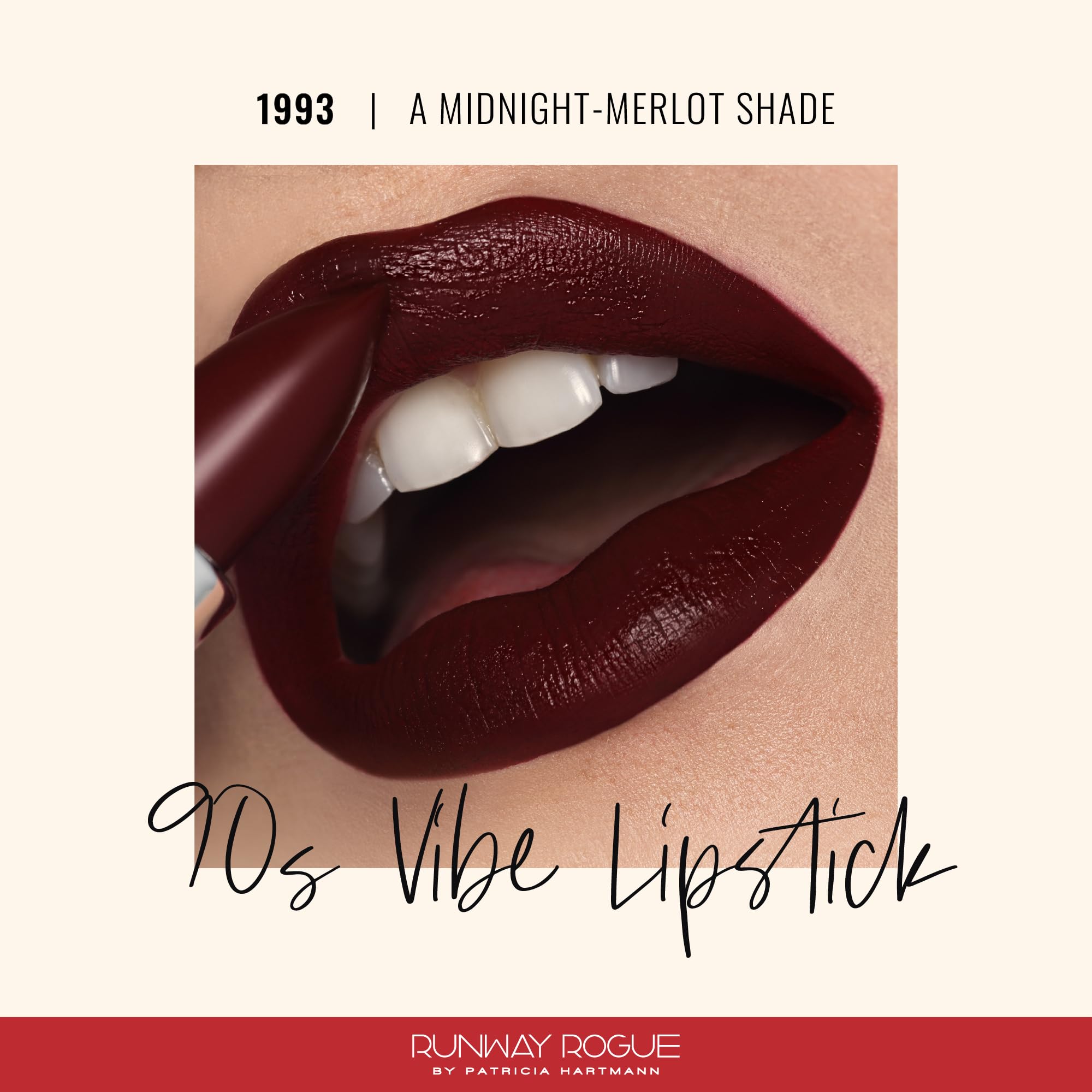 Runway Rogue 1993 texture matte 90s, fini velouté durable