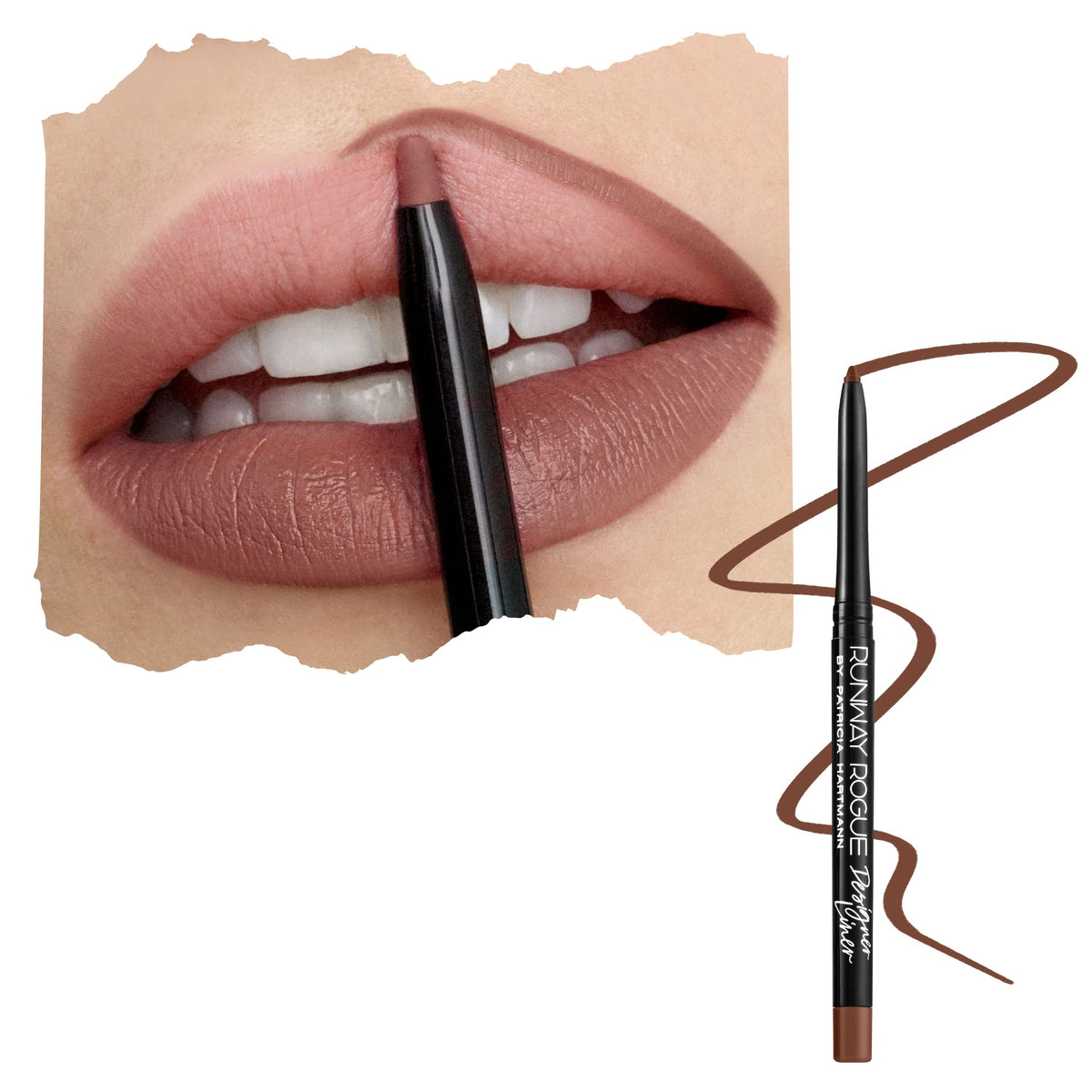 Runway Rogue Crayon contour des lèvres mat pour tracé précis et longue tenue