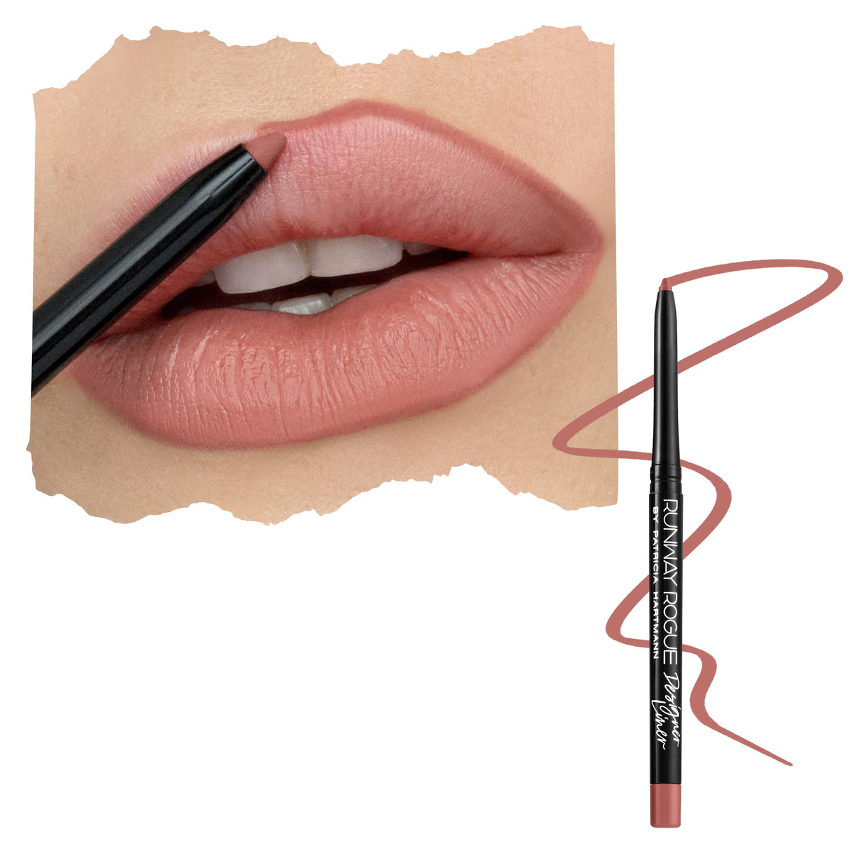 Runway Rogue crayon contour lèvres, fini mat et précision du tracé.