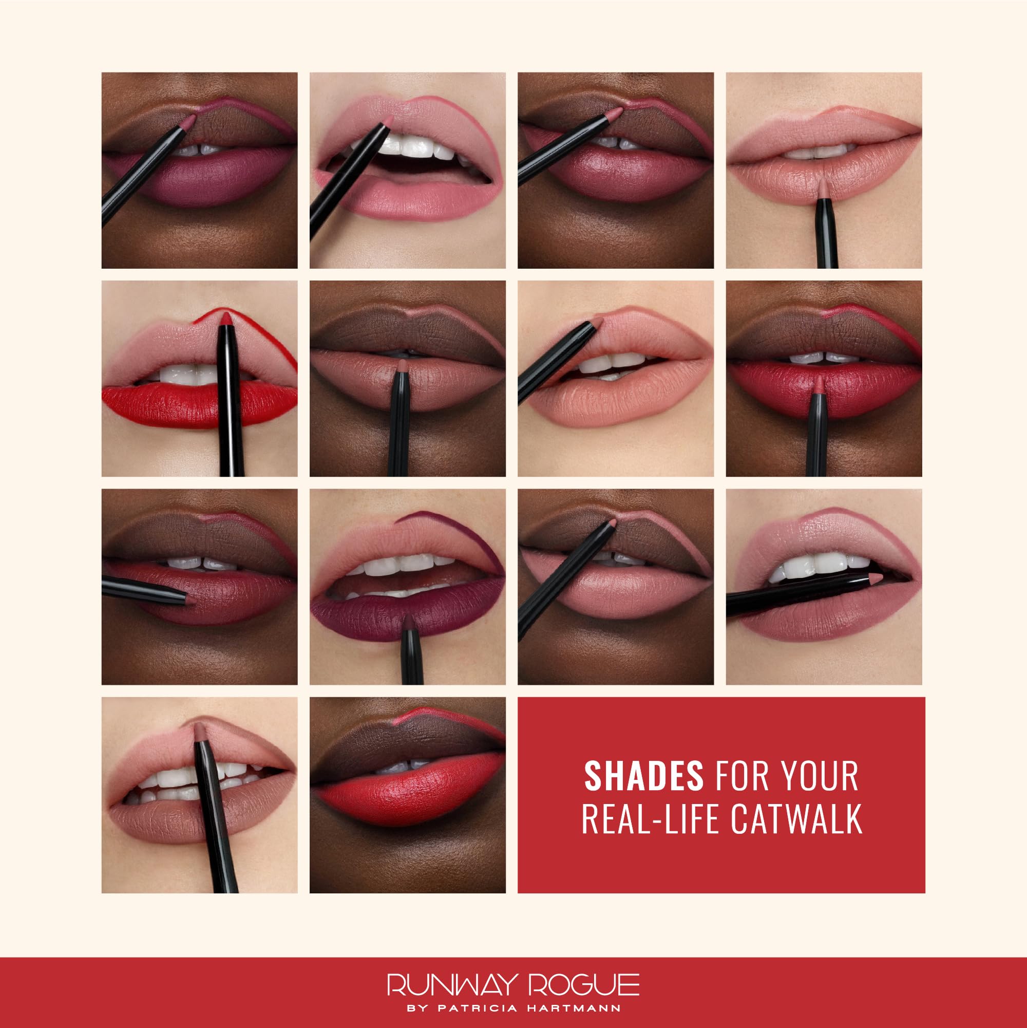 Utilisation facile pour dessiner les contours avec Runway Rogue Throwback