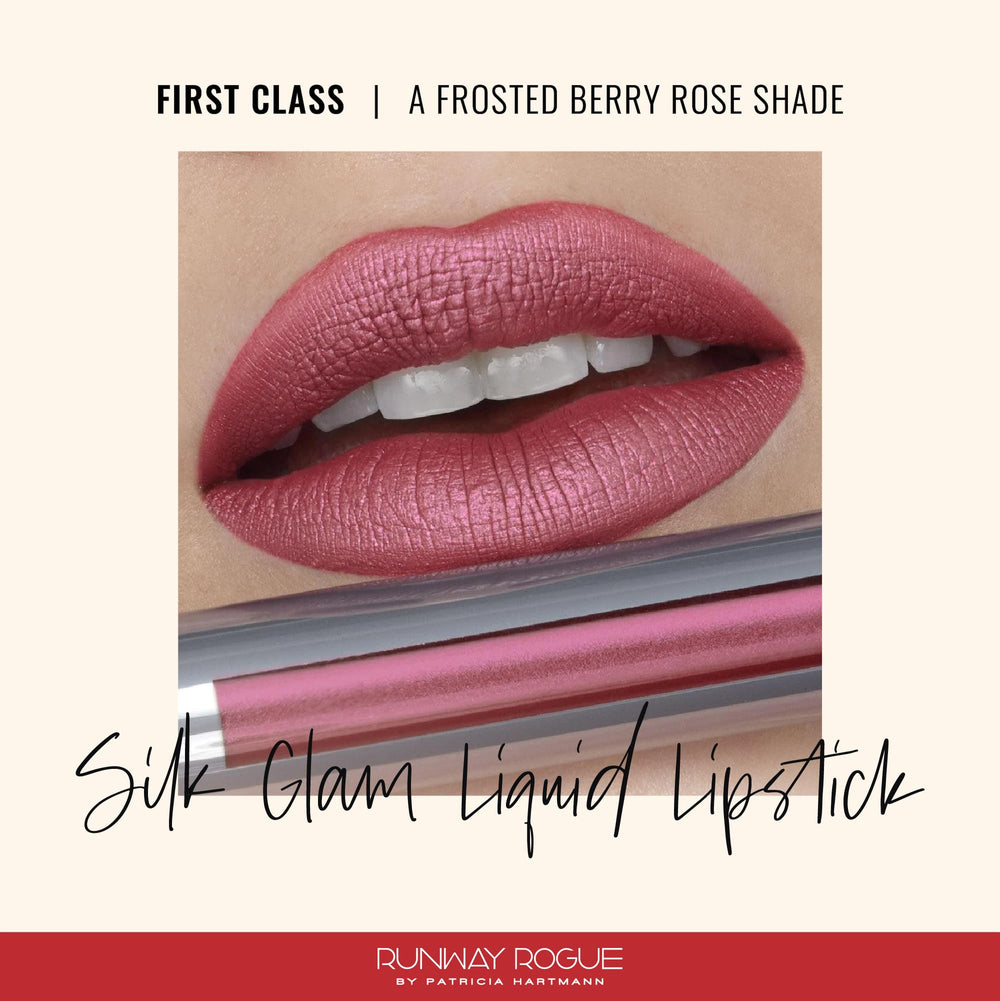 Runway Rogue Silk Glam First Class — ambiance rose givrée pour lèvres sophistiquées