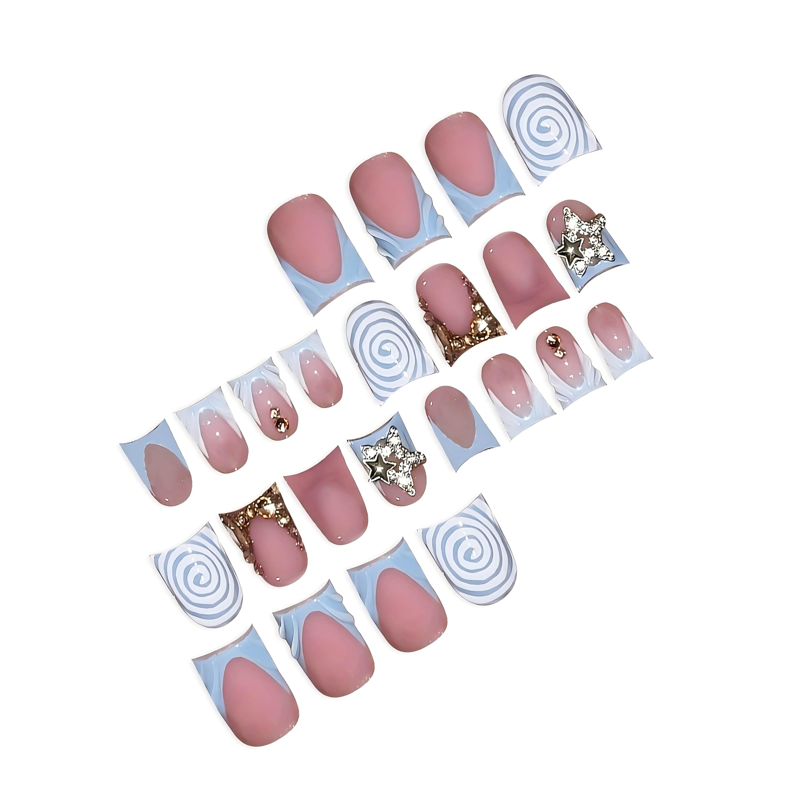 RUOKEXIN application facile d'ongles décoratifs pour une manucure express.