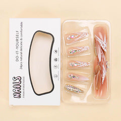 Emballage RUOKEXIN: 24 ongles prêts à poser, pratique.