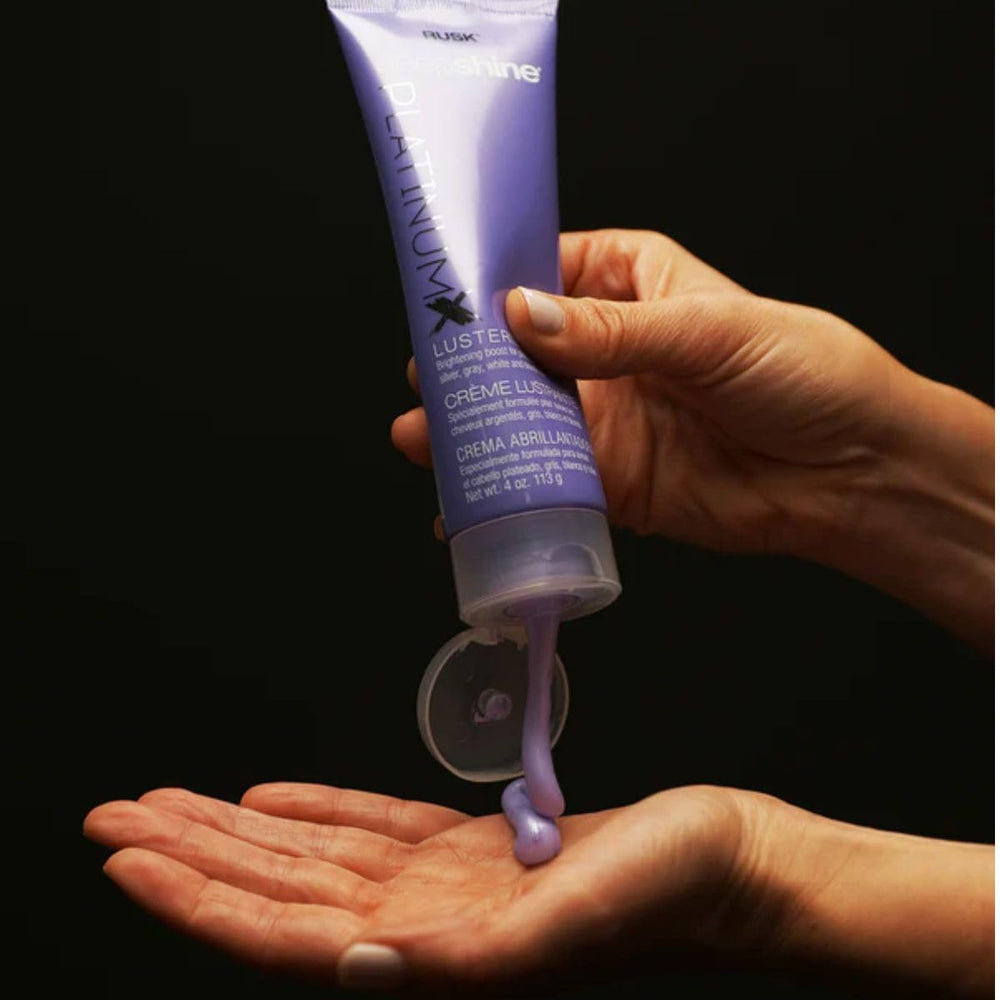 RUSK PlatinumX Lusterizer : crème légère facilitant l’application sur cheveux.