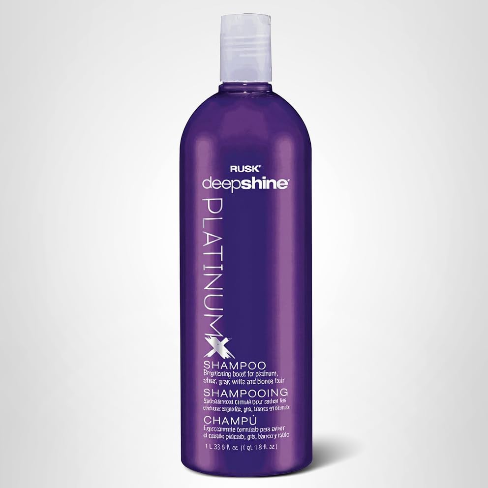RUSK PlatinumX shampoo cheveux brillants: révèle des reflets argentés nets