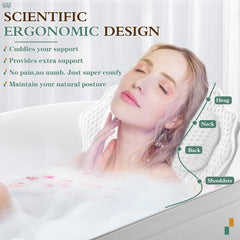 RUVINCE oreiller-bain-support-epaule-dos apporte un soutien confortable.