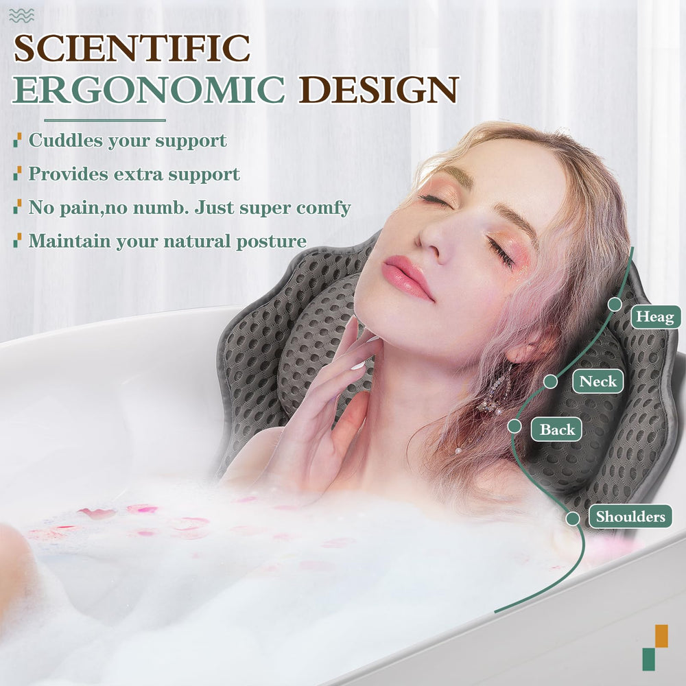 Support tête et cou RUVINCE idéal pour des bains détendus
