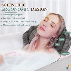 Support tête et cou RUVINCE idéal pour des bains détendus