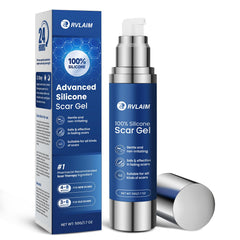 Rvlaim Gel Scar, flacon 50 ml, hydrate et prépare la peau cicatrisée.