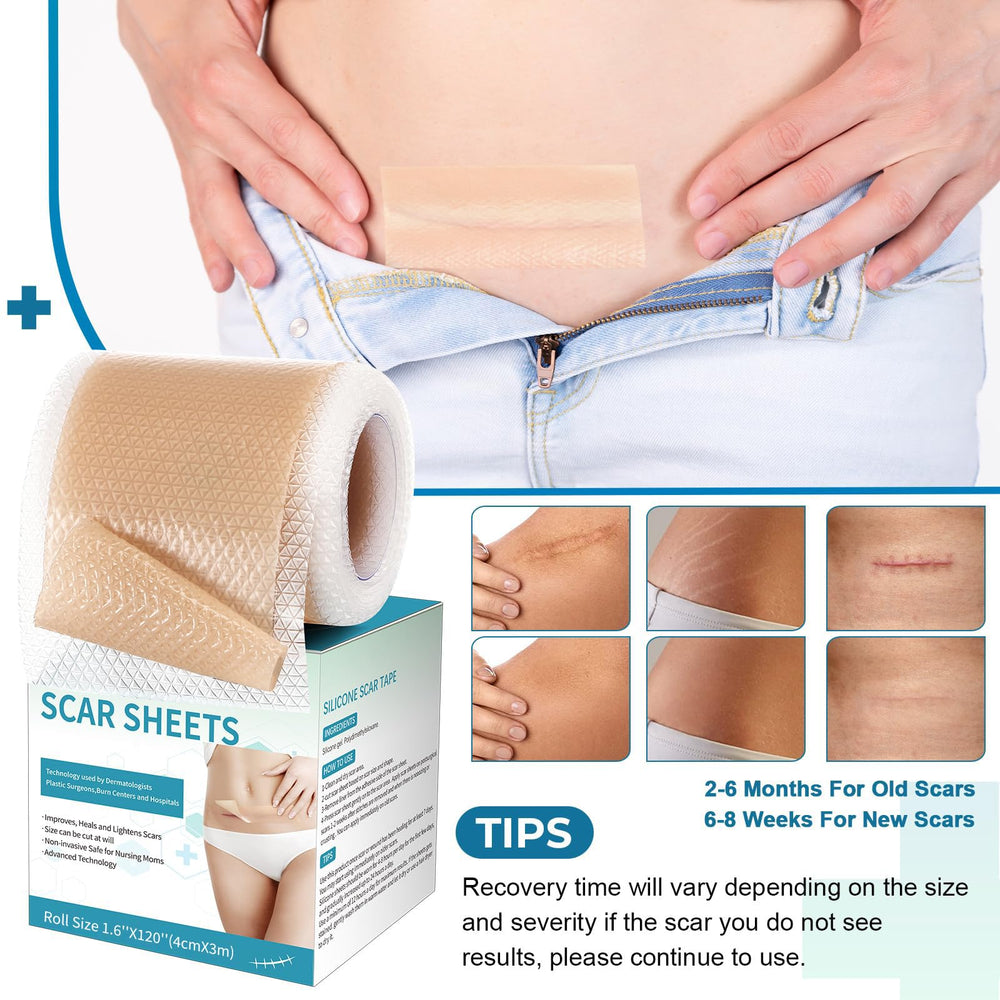 Rvlaim silicone cicatrice adhérence robuste pour maintien confortable