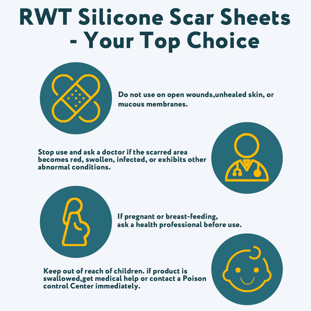 RWT bande silicone résultats progressifs, aide à lisser la texture de la peau.