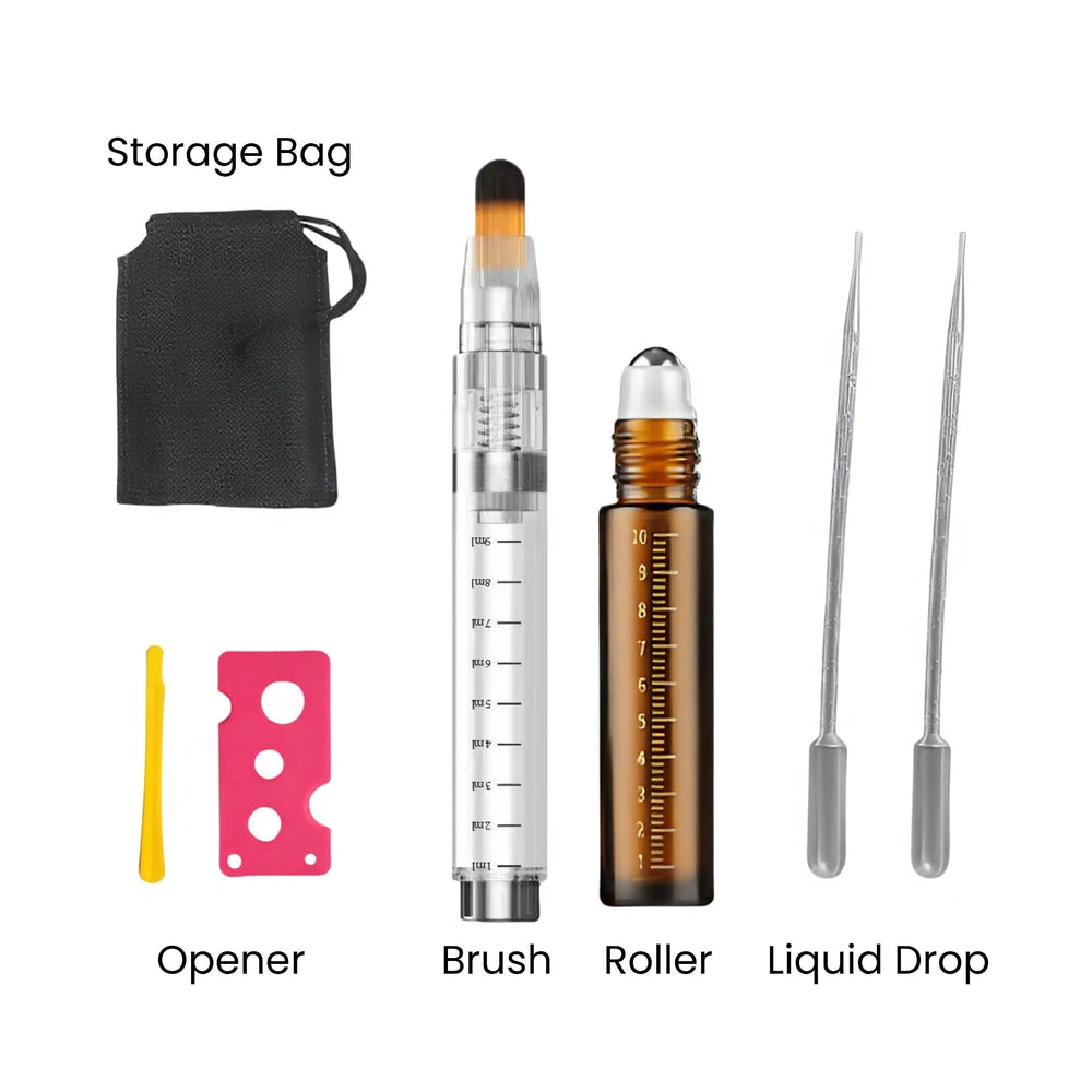 Rylynn Minoxidil Applicator Brush Set: échelle ml pour doser exactement