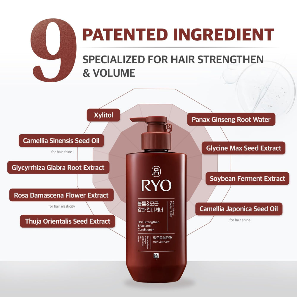Ryo Formule vegan sans sulfates, soin doux et respectueux du cuir chevelu.