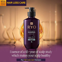 Shampoing Ryo: extraits de ginseng visibles, nourrissant potentiel pour le cuir chevelu.