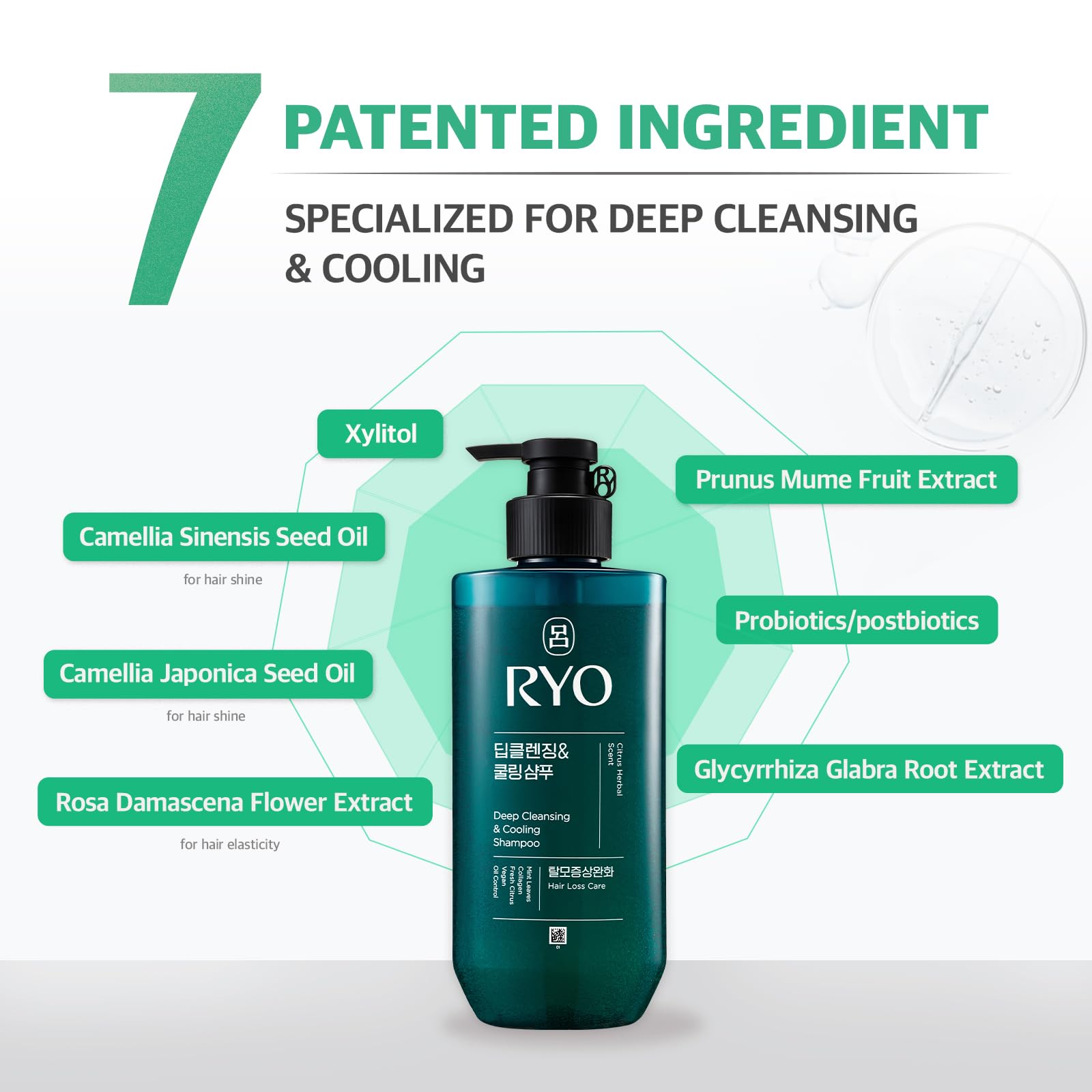 RYO Shampoing pH équilibré, soin doux pour cuir chevelu sensible