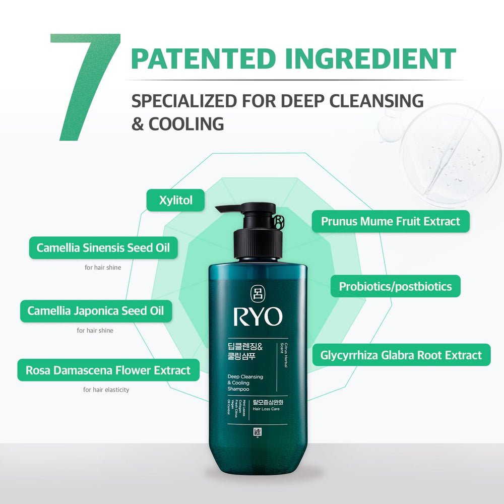 RYO Shampoing pH équilibré, soin doux pour cuir chevelu sensible