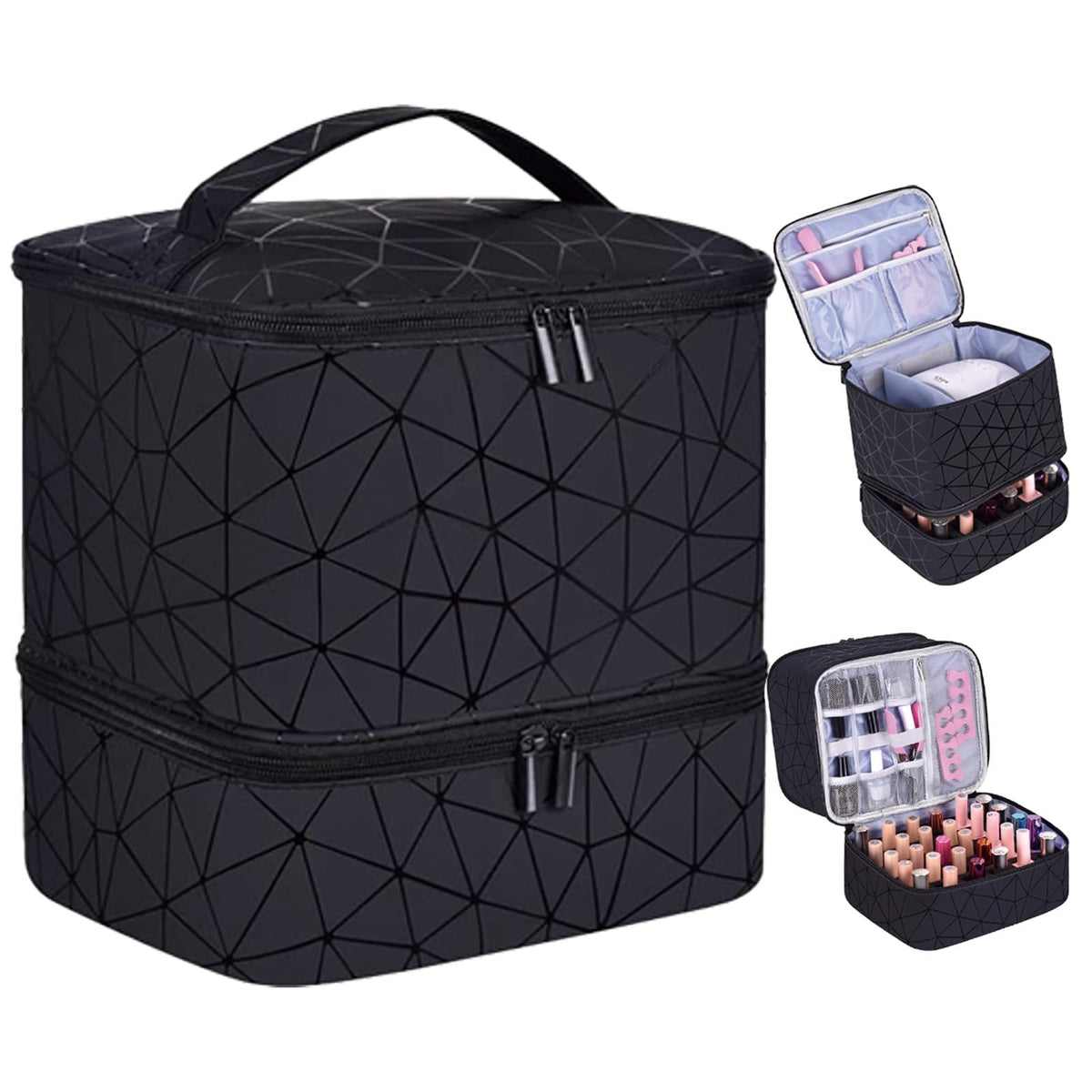 RZMAYIS organisateur vernis double couche, rangement spacieux et pratique pour votre manucure.