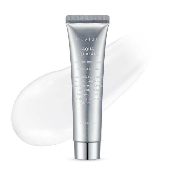 S.NATURE AQUA SQUALANE crème visage – bouteille élégante favorisant hydratation durable.