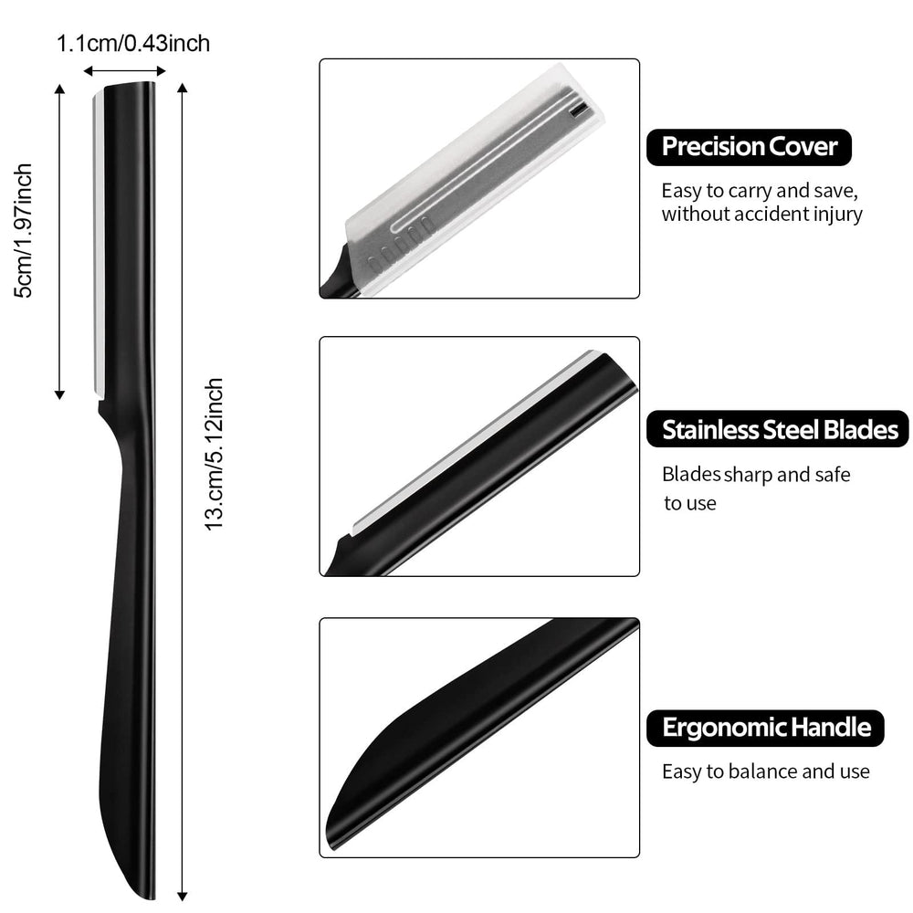Rasoir S.T. Friends sourcils avec lame inox durable et précise.