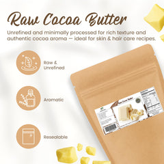SAAQIN Beurre cacao 2 lb texture riche, application douce et soyeuse.