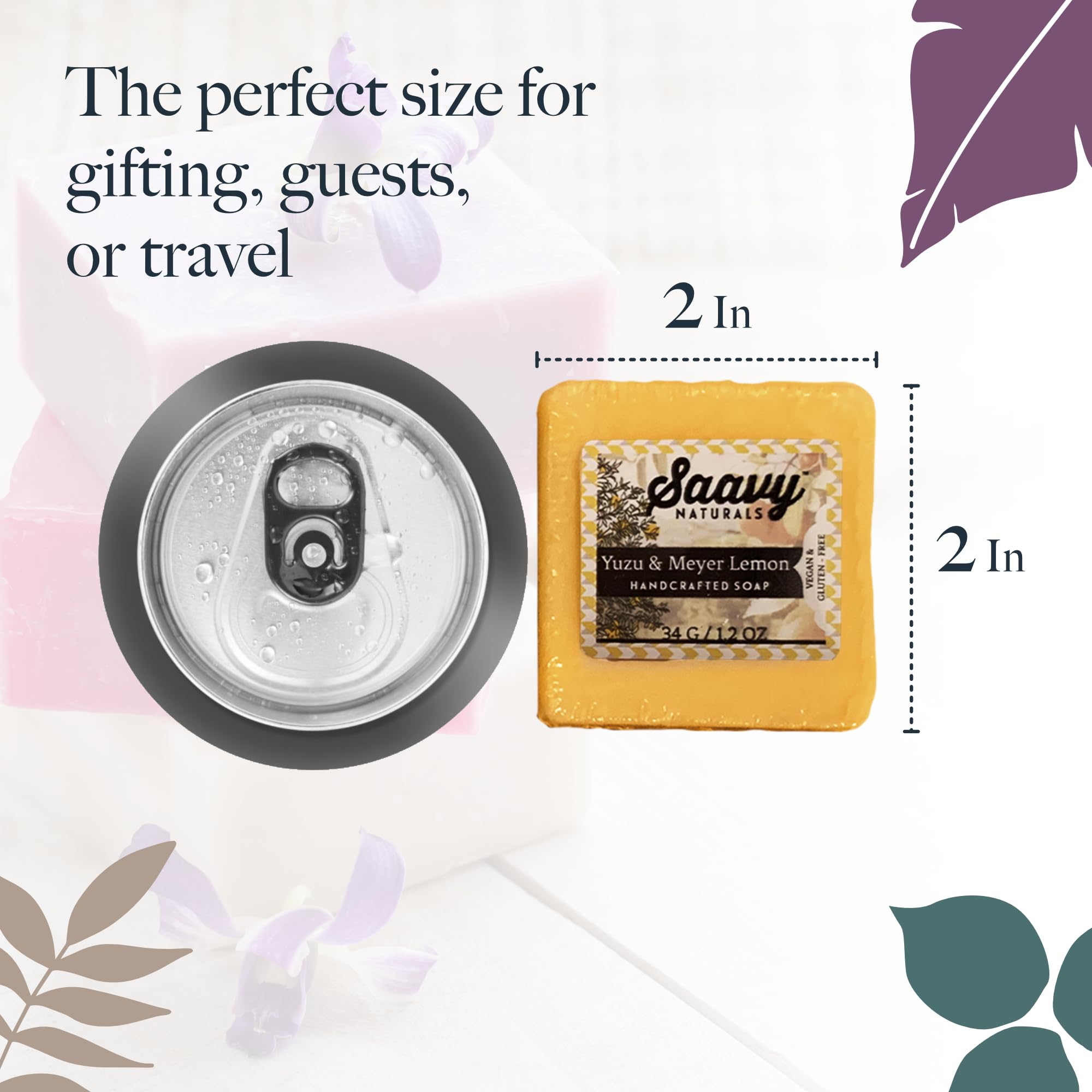 Coffret cadeau Saavy Naturals mini savons, idéal pour offrir et tester.