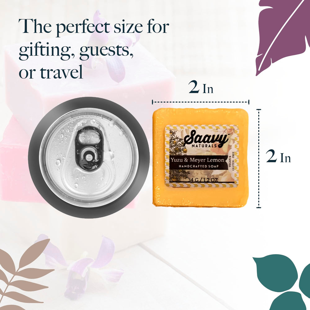 Coffret cadeau Saavy Naturals mini savons, idéal pour offrir et tester.